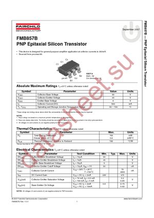 FMB857B datasheet  